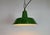Industrial Green Enamel Factory Pendant Lamp from Revo, 1950s For Sale - Image 9 of 17
