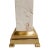 Cream Pair of Late 20th Century Neoclassical Cream Marble and Polished Brass Plated Urn-Form Table Lamps For Sale - Image 8 of 10