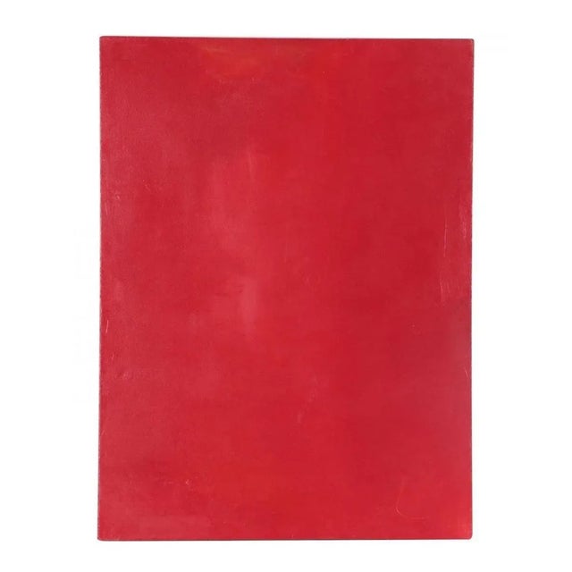 Modern "Rojo #6" by Elena Osterwalder Color-Field Oil Painting For Sale - Image 3 of 8