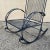 Mid 20th Century Vintage Salterini Style Art Nouveau Wrought Iron Garden Seating & Table, 4 Pieces, Attributed For Sale - Image 10 of 17