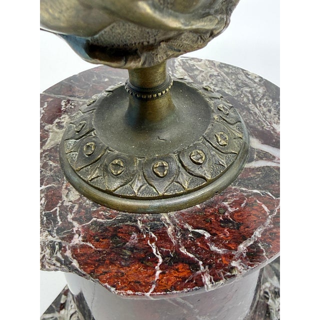 Mid-Century Modern Mated Pair 19th Century NeoClassical Bronze Tazzas after the Pompeiian Antiques For Sale - Image 3 of 18