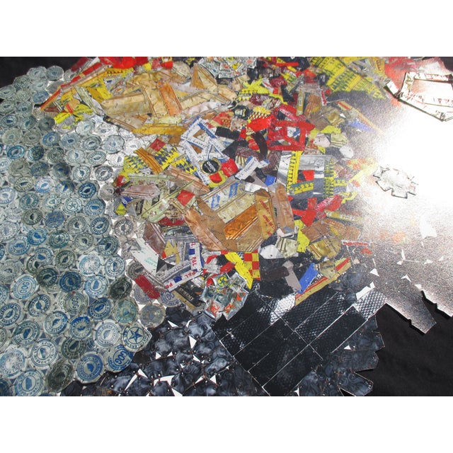 Printmaking Materials El Anatsui Collage for Benifit Print Project 2024 "Paper and Silver" For Sale - Image 7 of 9
