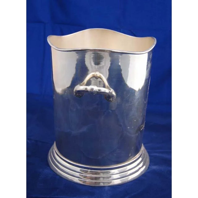 Metal Silver Plate Champagne Buckets from Louis Roederer, Set of 2 For Sale - Image 7 of 15