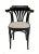 Wood Mid-Century Modern French Ebonized Beech Bistro Chairs, 1970s, Set of 4 For Sale - Image 7 of 9
