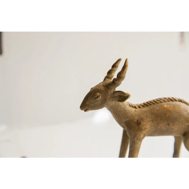 Vintage African Antelope Sculpture For Sale In New York - Image 6 of 8