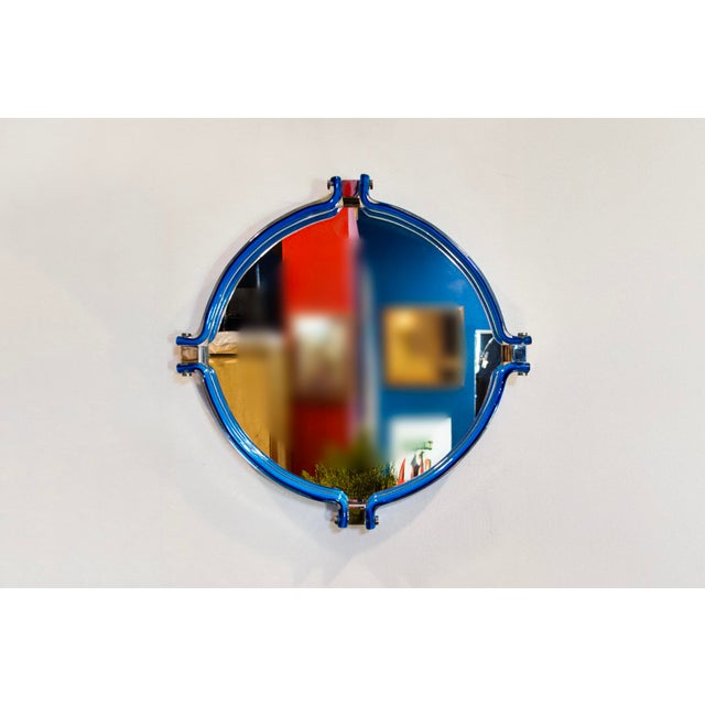 Vintage Italian Mirror with Murano Glass Frame, 1970s For Sale - Image 6 of 6