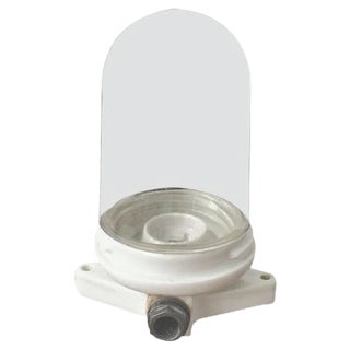 Mid-Century White Ceramic Naval Lamp For Sale