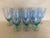 Vintage Italian Bormioli Rocco Bahia Blue & Green Goblets. Service for 8 - 24 Pieces + 1 (Water, Iced Tea, Champagne/Sherbet - 25 pcs For Sale - Image 4 of 14