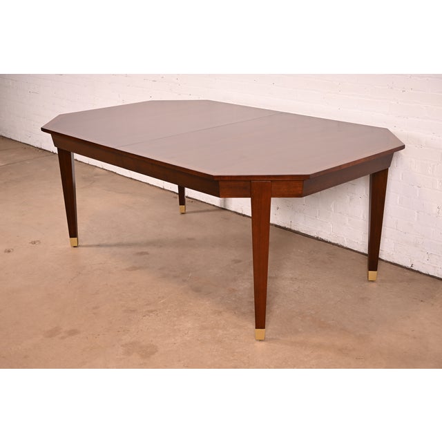 Henredon French Regency Louis XVI Banded Walnut Extension Dining Table | Newly Refinished For Sale - Image 9 of 18