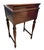 Antique Inlaid Writing Desk W/ Glass Top For Sale - Image 10 of 12