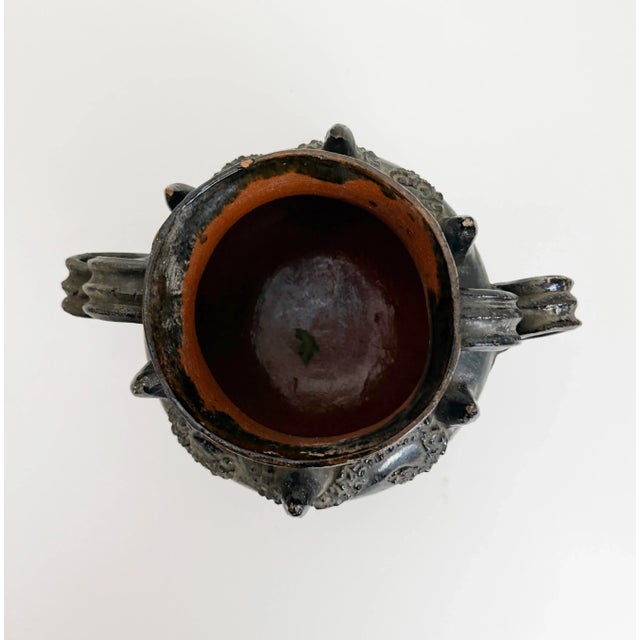 Antique Mexican Spanish Colonial Clay Pot, Early 20th Century For Sale - Image 4 of 12
