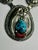 Extremely large Navajo sterling silver, turquoise and coral necklace by SilverSmith, Charles Johnson A one of a kind...
