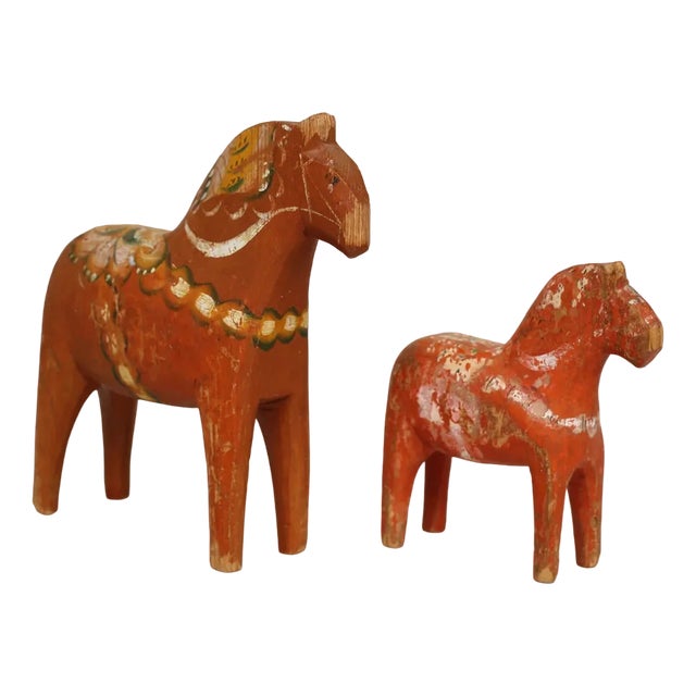 Swedish Happiness Horses, 1820s, Set of 2 For Sale