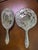 Silver Vintage Ornate Floral Vanity Mirror and Hairbrush Set For Sale - Image 8 of 14