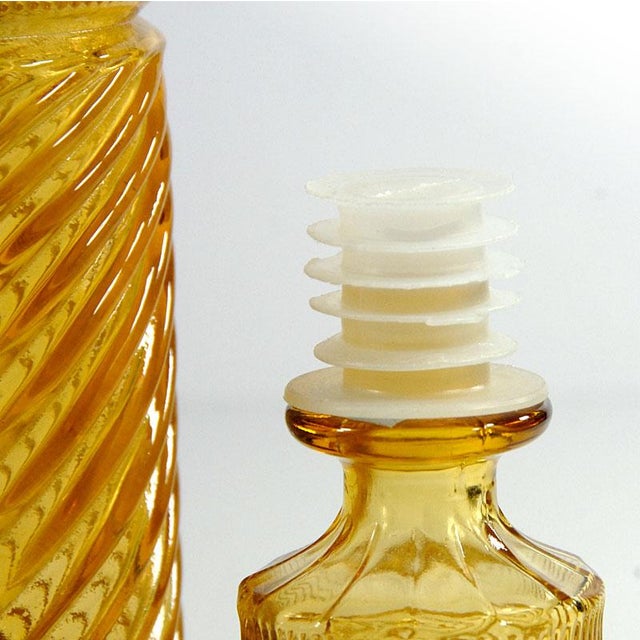 Italian Colored Glass Caraffe from Empoli, 1970s. For Sale - Image 10 of 11