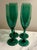 Libbey Glass Co. Libbey Green Juniper Champagne Flutes - New in Box, S/12 For Sale - Image 4 of 11