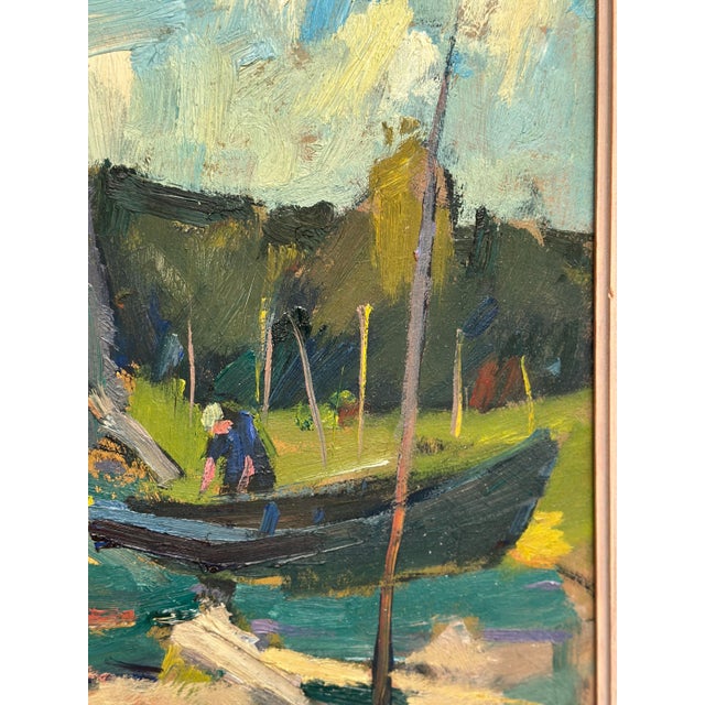 Carl‑axel Schwieler, Vid Knabäck, Skåne, 1950s, Oil Painting on Panel, Framed For Sale - Image 10 of 18