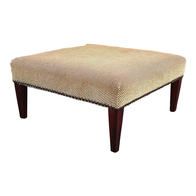 George Smith Square Ottoman For Sale