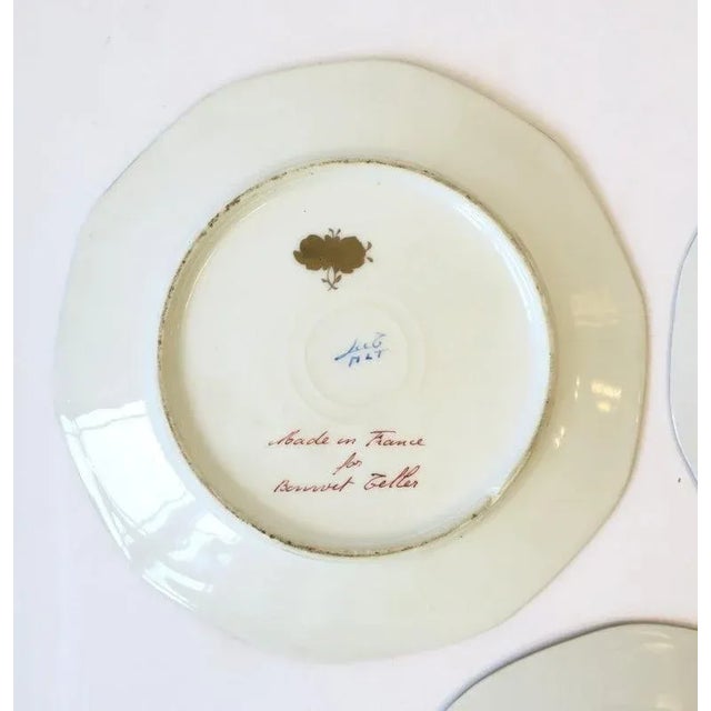 Ceramic Antique French Plates for Bonwit Teller & Co. New York - Set of 3 For Sale - Image 7 of 11