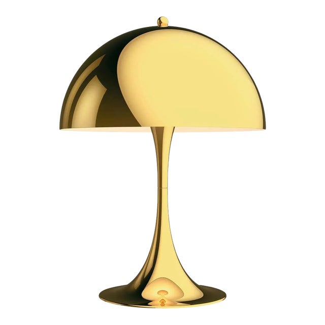 Verner Panton 'Panthella 320' Table Lamp in Brass for Louis Poulsen For Sale