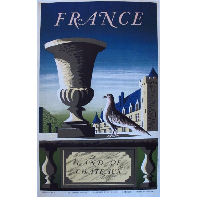 1959 Original French Travel Poster Land of Chateau For Sale
