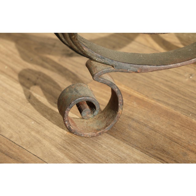 Antique Wrought Iron Floor Candelabra | Ornate Gothic Revival Candleholder | Early 20th Century For Sale - Image 18 of 18