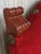 19th Century Spanish Revival High Back Armchair With Red Velvet Upholstery For Sale - Image 12 of 13