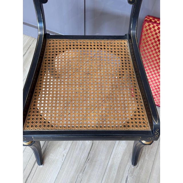 Set of Eight Regency Style Dining Chairs by John Rosselli & Assoc. For Sale - Image 13 of 16