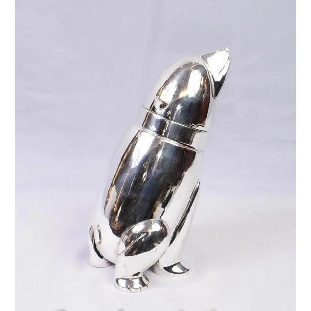 Silver Plated Polar Bear Cocktail Shakers, Set of 2 For Sale - Image 6 of 11