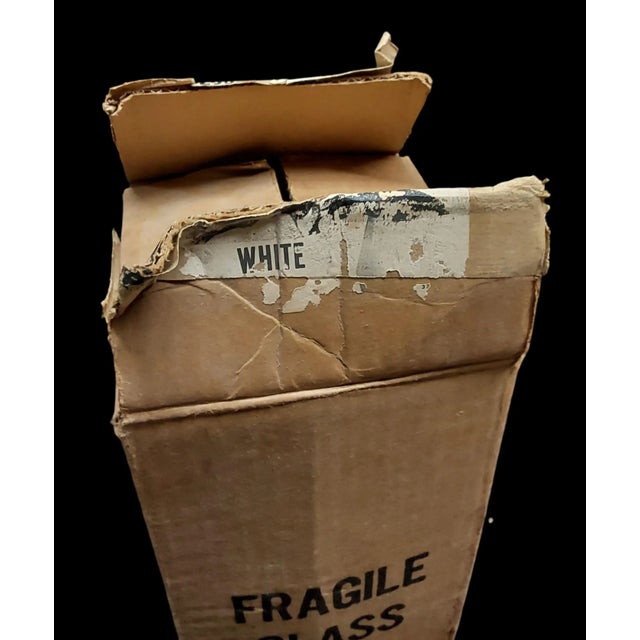 White Vintage 1960s Mid-Century Modern Moe Light Star Light Thomas Industries White Glass Shade For Sale - Image 8 of 9