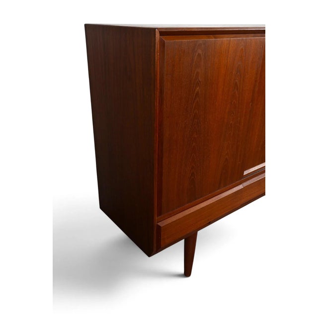 1960s Vejle Stole Møbelfabrik Danish Teak Highboard For Sale - Image 13 of 13