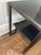 Global Views “One Up” Black Granite & Bronze Iron Rectangular Accent Side Table For Sale In New York - Image 6 of 6