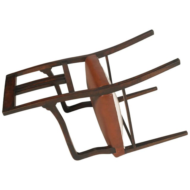 French Art Nouveau Walnut Armchair, 1890s For Sale - Image 10 of 11