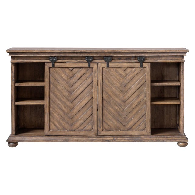 Rustic Media Console Chairish