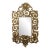 19th C. Gilt Metal Wall Sconce W/ Beveled Mirror Antique Victorian For Sale