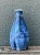 Vintage Blue Glazed Ceramic Vase For Sale In West Palm - Image 6 of 12