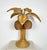 Vintage pencil reed rattan coconut palm tree table lamp. Adjustable rattan pam leaves over wicker coconut shades. Pencil...