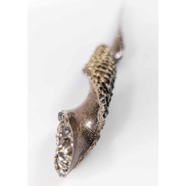 Silver 1970's Modernist Brutalist Sterling Silver Letter Opener by Stuart Devlin London For Sale - Image 8 of 12