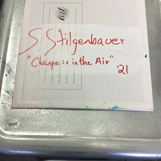 Contemporary “Change Is in the Air” Contemporary Original Color Study Painting on Canvas Panel by Stephen Stilgenbauer For Sale - Image 3 of 5