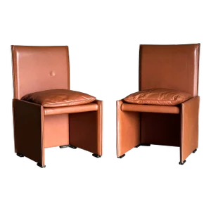 1980s Mario Bellini “Break” Chairs for Cassina- Set of 2