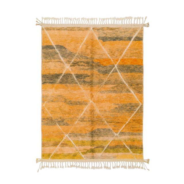 Hand-Knotted Wool Rug by Azele Studio For Sale - Image 10 of 10