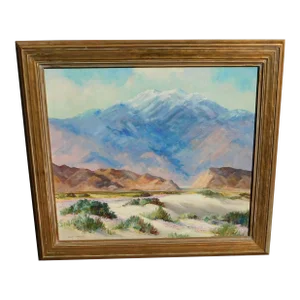 Early 20th Century Joane Cromwell, Oil Painting in Vintage Frame