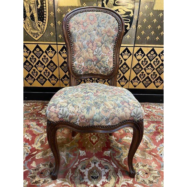 Brown Louis Xv Style Oak Chairs, Set of 6 For Sale - Image 8 of 11