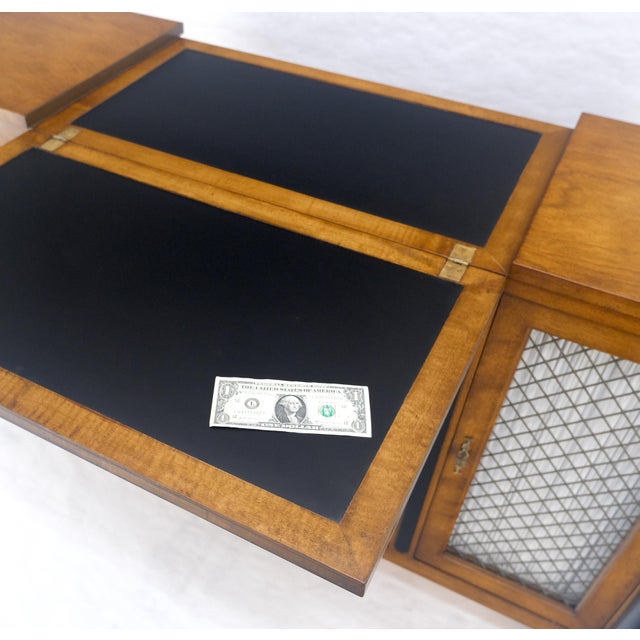 Flip Top Serving Tray Table 4 Doors Credenza Bar Server Sideboard MINT For Sale - Image 14 of 17