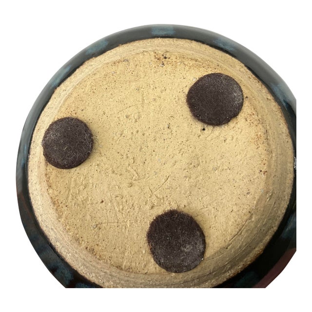 Small Mid-Century Studio Pottery Weed Pot Vase, Unsigned For Sale