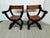 Design Plus Gallery presents a Pair of Savonarola Chairs in the Renaissance-style. The chart are made with dark stained...