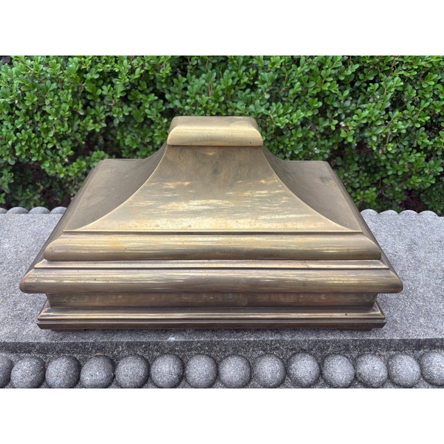 1970s Large Brass Box by Chapman For Sale - Image 11 of 12