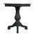 2020s Danielle 24 in. W Round Marble and Wood Pedestal Side Table, Washed Black For Sale - Image 5 of 7