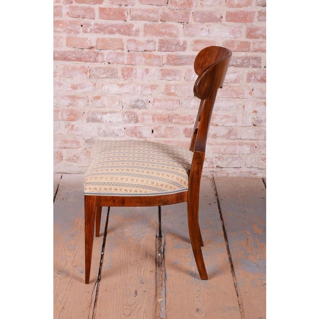 Textile Biedermeier Chairs in Walnut, Austria, 1830s, Set of 4 For Sale - Image 7 of 14