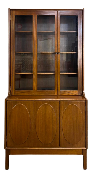 Vintage Mahogany Bookcase by Jacques Auville